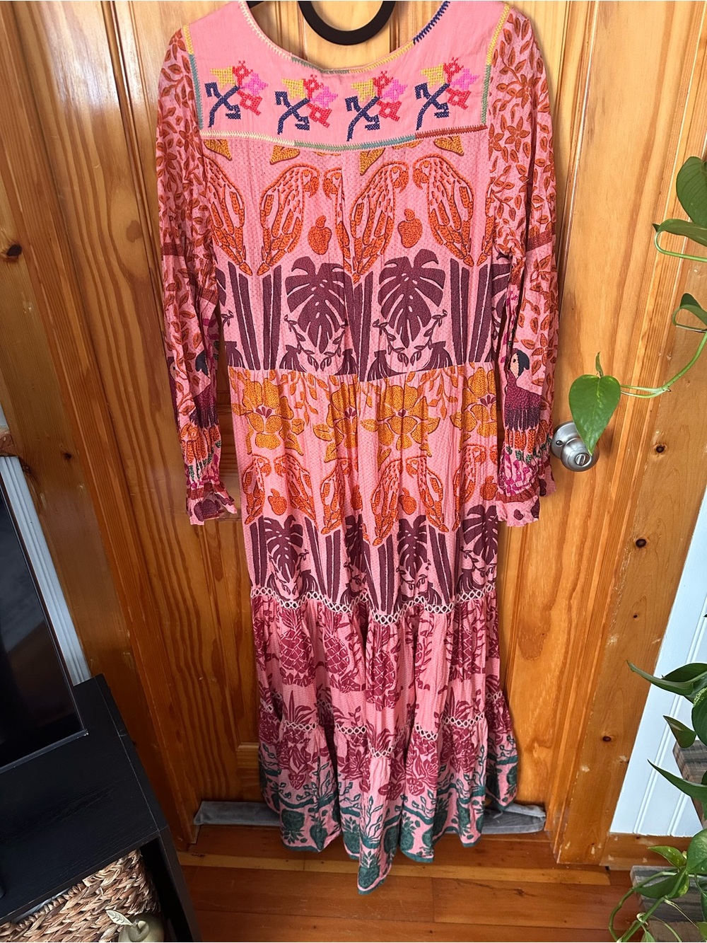 NWT FARM RIO Ainika Printed Tiered Maxi Dress Sz S - Picture 11 of 15